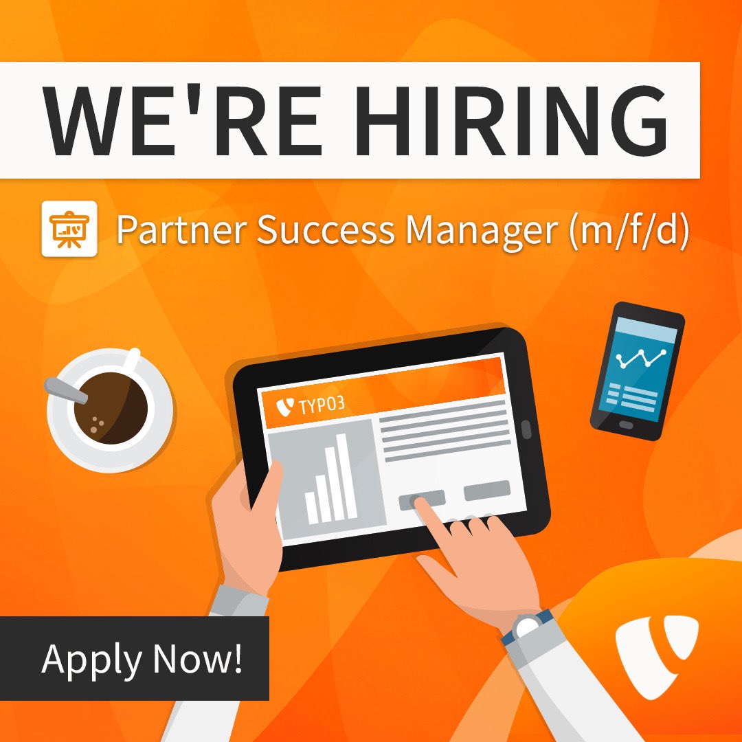 Join our team! 👋🏼 

Wir suchen zum 01. Januar 2024 eine(n) Partner Success Manager*in (m/w/d) in Vollzeit: typo3.jobs.personio.com/job/1304085?_p…

Bereit für eine neue Herausforderung? Bewirb dich! 📩 
#TYPO3 #Hiring