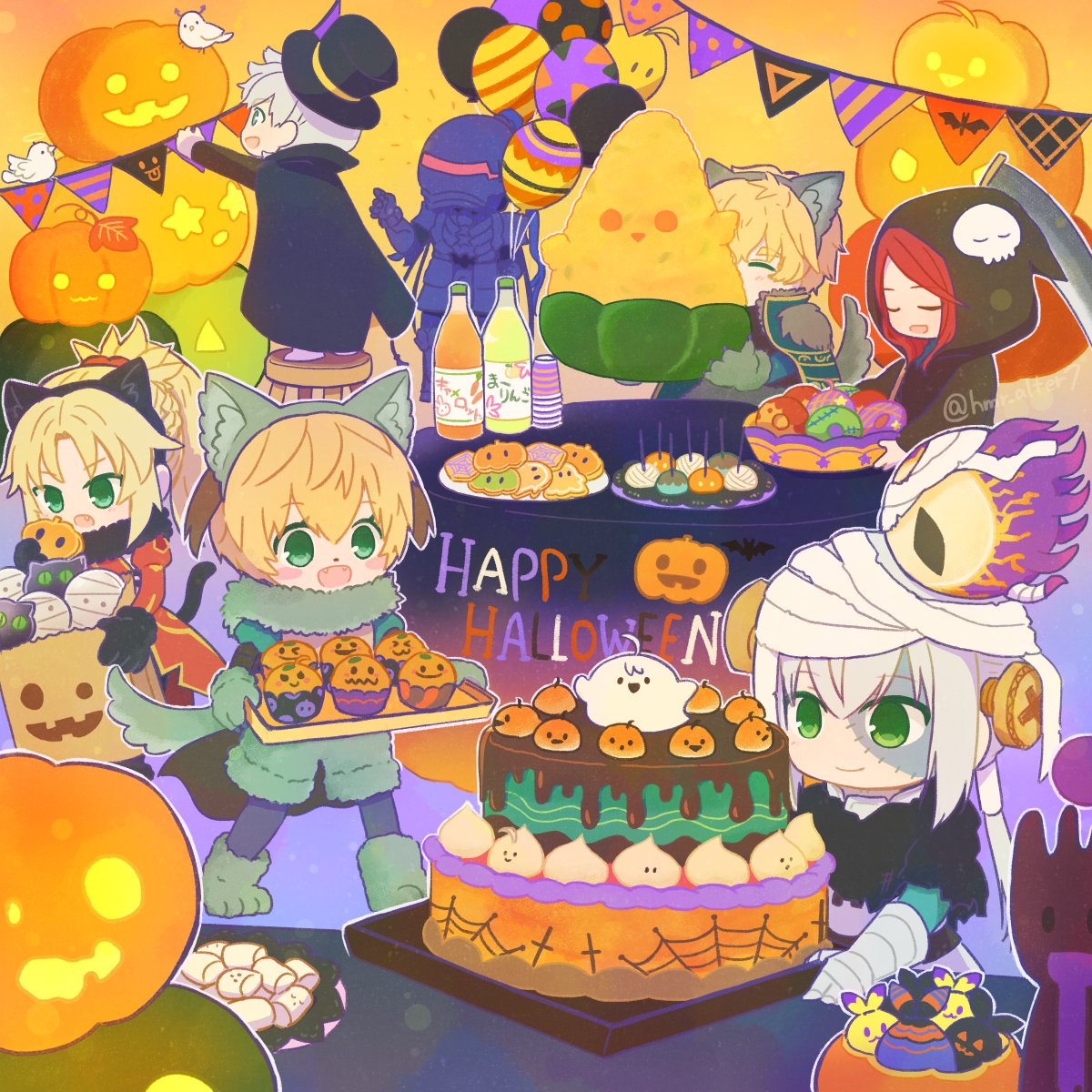 ハロウィンもうすぐだ(過去絵)🎃🕸 