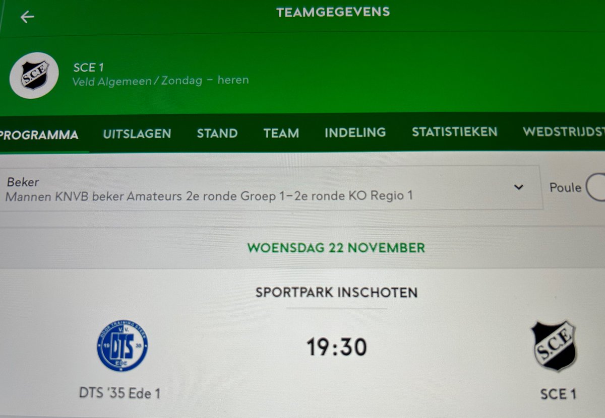 #Nijmegen 
#Lindenholt
#Ede
#DistrictsBeker 
#Woensdag22November