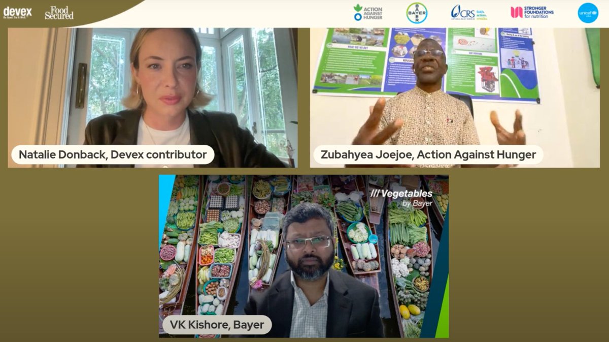 acfusa's tweet image. “Innovation, that’s where the idea of this rice project came from.”

Earlier this week, Zubahyea Joejo of Action Against Hunger South Sudan, shared at @devex's event “Malnutrition amid Climate Crisis" about a cutting-edge rice project.

Learn more: againsthunger.us/SSudanRice