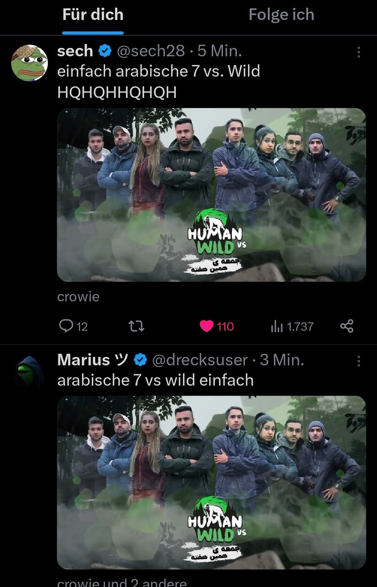Das Kopieren haben die Araber wahrscheinlich von X User abgeguckt. 
Liebe Grüße.