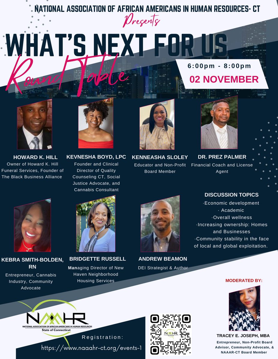 naaahr-ct.org/events-1
Register for an 📢 Don't miss out on the "What's Next for Us" hybrid event.
This will be a vital gathering where I’ll be amongst a powerhouse of experts on a panel delving into essential topics for our community.