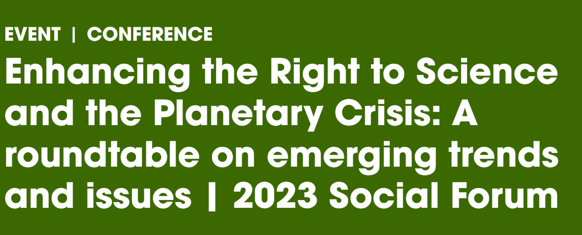 UNESCO Switzerland🇨🇭 (@unesco_ch) on Twitter photo Are #science concerns adequately identified and articulated in #HumanRights processes and the triple planetary crisis?
Join the discussion on the 2 Nov. held on the side-event to the 2023 #SocialForum co-organized with <a href="/unige_en/">UNIGE_en</a>, <a href="/UNESCO/">UNESCO 🏛️ #Education #Sciences #Culture 🇺🇳</a> & <a href="/GENetwork/">GENeva Environment Network</a>.
▶️rb.gy/plm6h Are #science concerns adequately identified and articulated in #HumanRights processes and the triple planetary crisis?
Join the discussion on the 2 Nov. held on the side-event to the 2023 #SocialForum co-organized with <a href="/unige_en/">UNIGE_en</a>, <a href="/UNESCO/">UNESCO 🏛️ #Education #Sciences #Culture 🇺🇳</a> & <a href="/GENetwork/">GENeva Environment Network</a>.
▶️rb.gy/plm6h