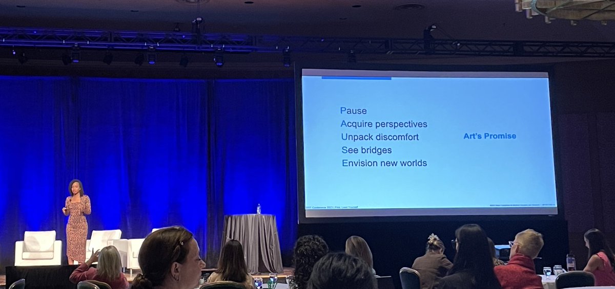 “Art’s Promise”  - the power of art to promote self reflection and awareness. - Powerful and insightful talk by @tayokakehinde at @MayoGRIT. #Grit2023