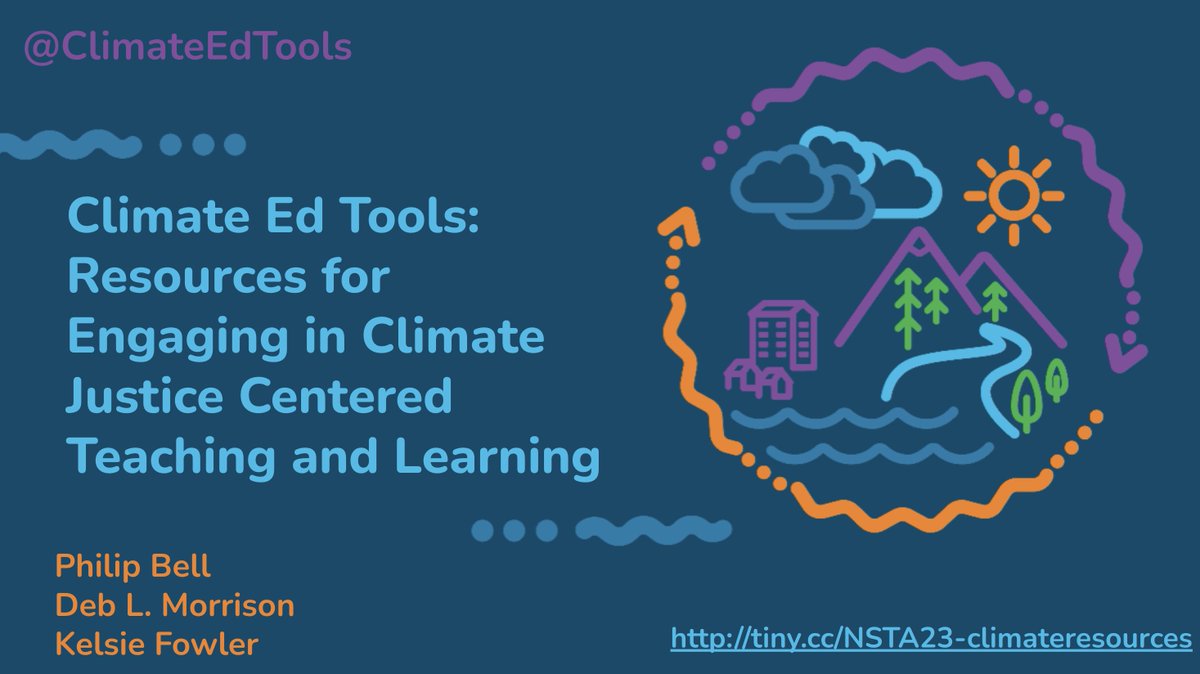 Hey #NSTA23, are you wanting to help your students learn about & take action about #ClimateJustice?

The world is changing—and #SciEd needs to change in response. Join us Friday at 10:40am in Conv Center 3501D to explore dozens of tools that can help you!

PLS RT #NGSSchat #NGSS