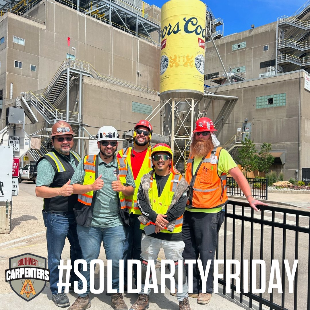WSCarpenters's tweet photo. Carpenter by trade. Union by choice. 👊 Happy #SolidarityFriday from Colorado #Local555. 💪

#SWMSCarpenters #UnionCarpenters #JobsWagesBenefits #Brotherhood #UnionStrong #Carpenters #WeBuildAmerica #BorderToBorder #UnionProud https://t.co/Pq18mGysWn