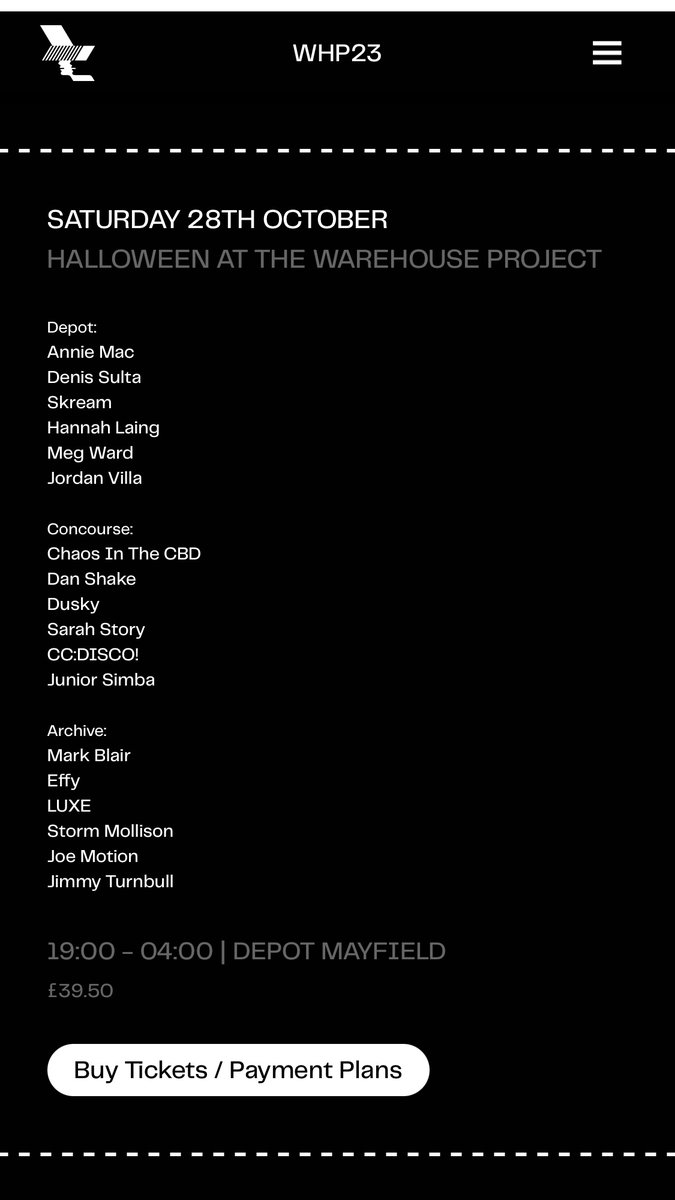 charlxclarke's tweet photo. 2 x tickets for WHP tomorrow  (28th Oct) Halloween. Chaos in the CBD/ Annie Mac. Message me pls! Need them gone @Twickets https://t.co/xlODF3u9GZ