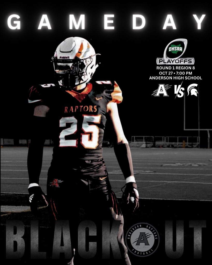 🥷🏻 GAME DAY 🥷🏻 ⏰| 7PM 🏟️| Charles L. Brown Stadium 📍| ANDERSON Township 🎙️| @usbnsports @AHSRowdies @_AHS_Football #WorkWins #BlackOut
