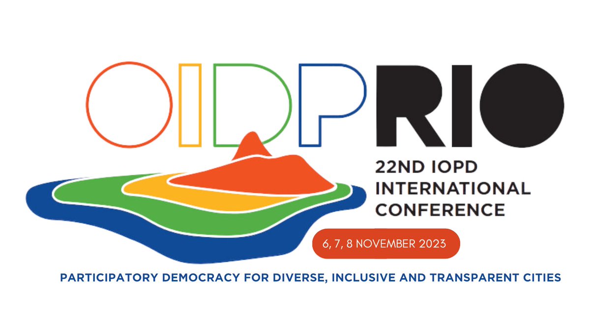 🔴Last days to register to participate in the 22nd IOPD Conference that will take place in Rio de Janeiro from November 6 to 8

📢We look forward to having you!

🔗oidp.net/rio2023/en/for…

#OIDPRio2023 #CitiesAreListening