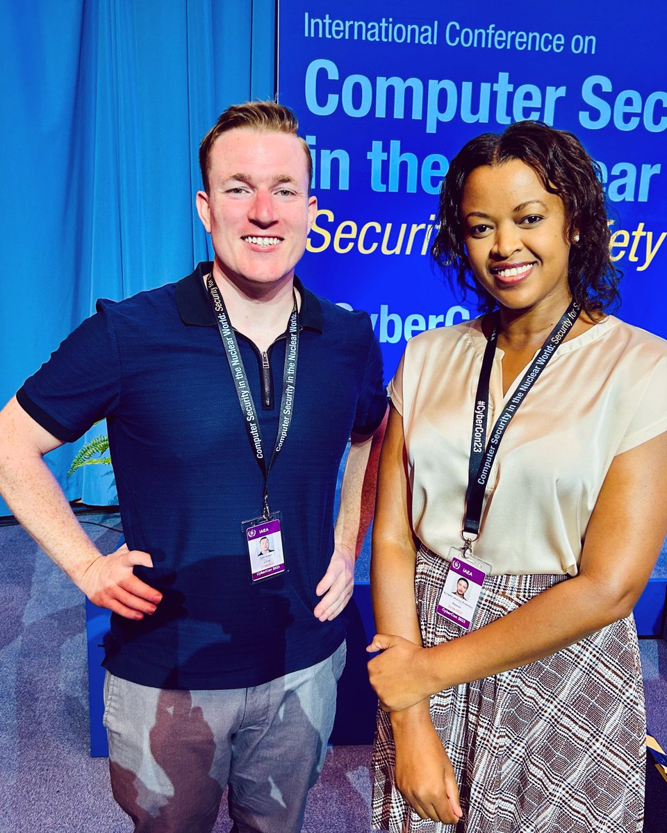 MissRwanda's tweet photo. Flashback Friday to the joy of meeting this #infosec superstar in Vienna this year, at the @iaeaorg International Conference on Computer Security in the Nuclear World. 

Listening to @RobertMLee keynote at #CyberCon23 really had me thinking, “Every leadership should hear this!”😊 https://t.co/0CwsmF84f3