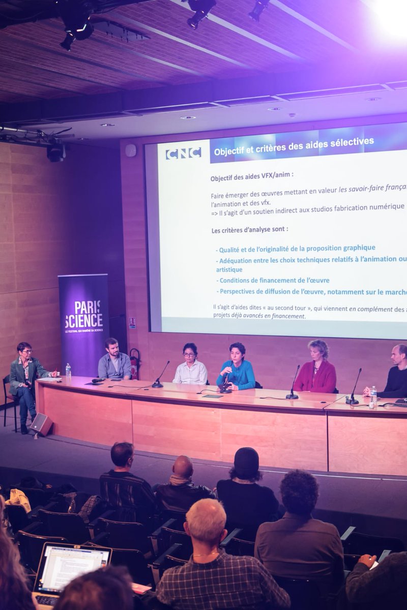 AssocScienceTV's tweet photo. Le Festival Pariscience concerne aussi les pros ! 

Ce vendredi 27 octobre, deux séances professionnelles ont été organisées autour de deux thèmes: l’utilisation des VFX et de l’animation dans le documentaire scientifique, et un point sur les aides du CNC. https://t.co/L99XV2AV4K