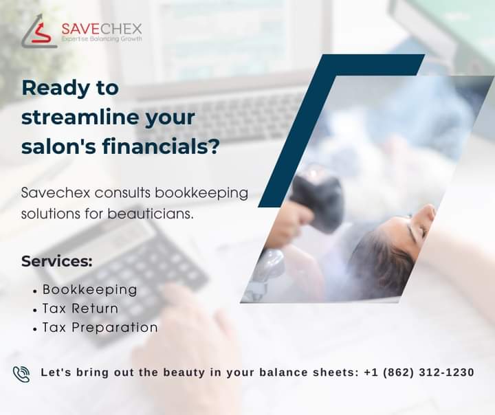 savechex20178's tweet photo. Beauty professionals, are you tired of the financial juggle? Consult now for your salon's bookkeeping to give your clients the star treatment they deserve!

Schedule a Consultation Today: https://t.co/bkCpudOzB7

#TaxationMasters #Beauty #Salon #FinancialStrategy https://t.co/zLiSqT4Wwi