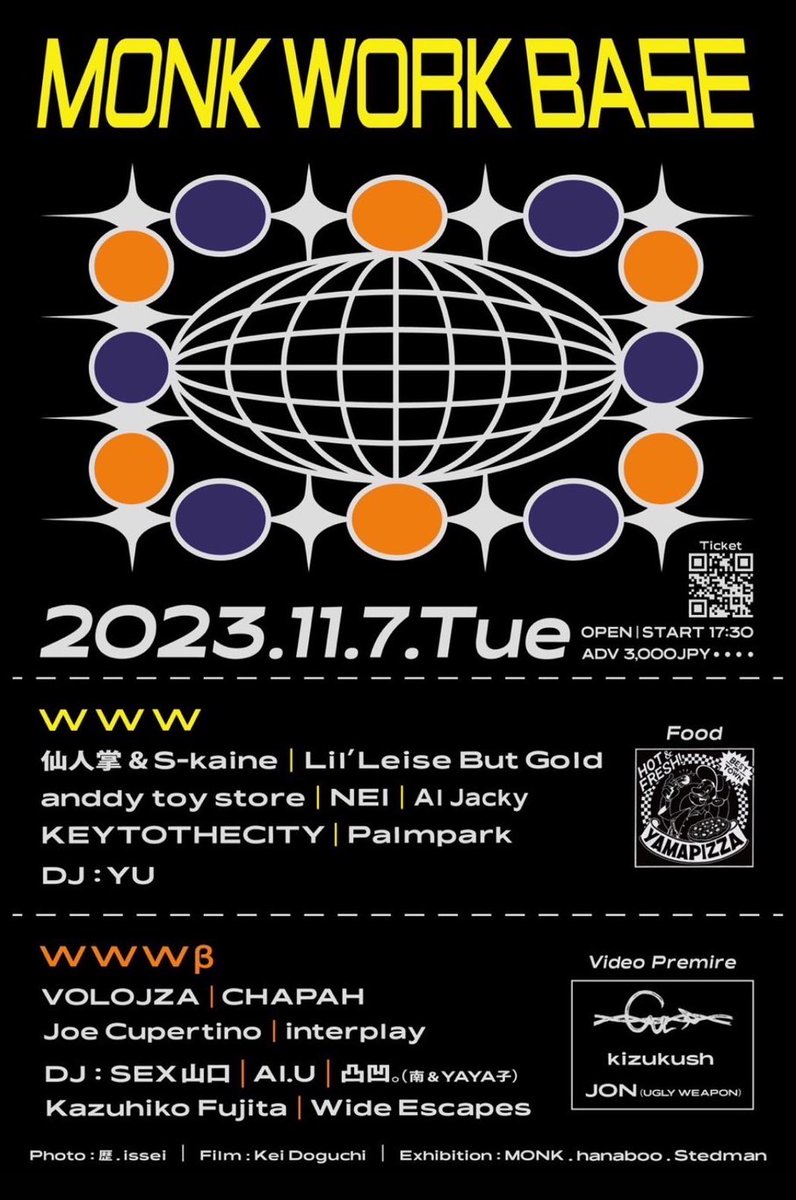 KEYTOTHECITY8's tweet photo. KEYTOTHECITY are MIYOKW｜Yusef Imamura｜SANO｜NES｜IRIS &amp; STREET COLLECTIVE “MONK” 

COMING UP 11.7(tue) 
at. 渋谷WWW &amp; WWWβ 🌏

-Ticket 🎫
https://t.co/epbGoSVDKU https://t.co/meytG4WbLa