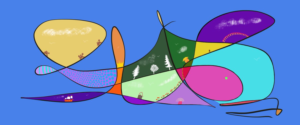 The Rainbow Whale.🌈                                I share my latest digital work.