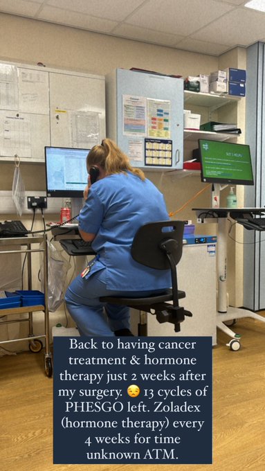 Back to having cancer treatment and hormone therapy today just 2 weeks after my surgery. 13 cycles of<a href="/tag/breastcancerawarenesmonth"class="tags"><span>#breastcancerawarenesmonth</span></a>