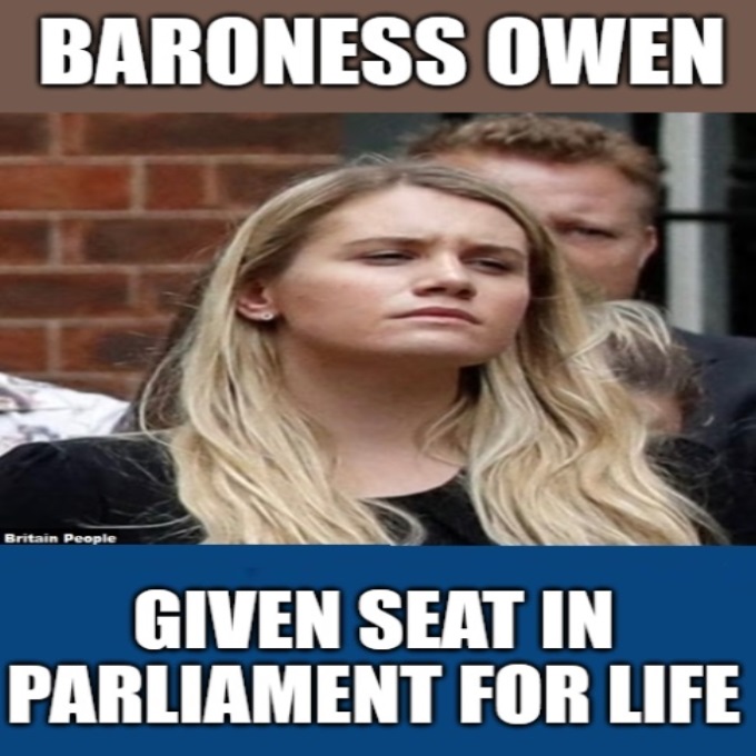 BORIS JOHNSON

"A little work experience with Boris" 

🔴BARONESS CHARLOTTE OWEN can't be discussed in press because of super injunction  

▪️WHAT'S reason for this super injunction?  
▪️WHAT did she DO to deserve this life peerage?  

👉RETWEET if you want this investigated