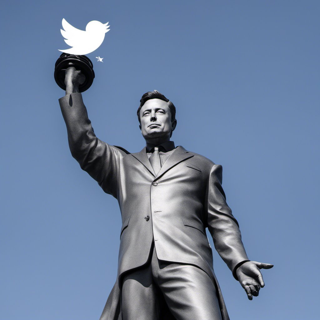 Today we thank his excellency #musk for bringing freedom of expression back. 
We frenchies gave the statue a symbol of freedom. We are getting it back from X #viveX 
Joyeux Anniversaire X