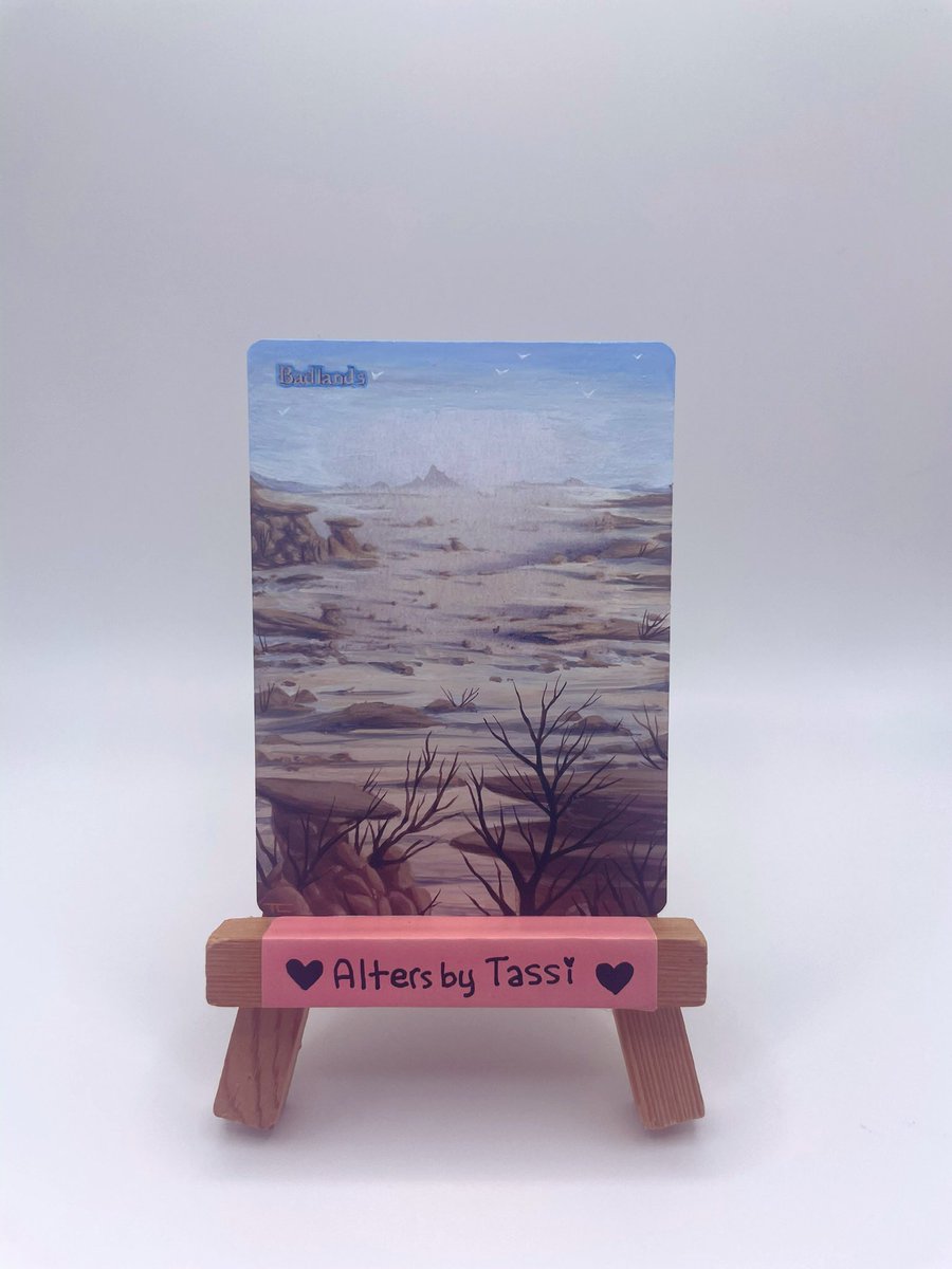 I’m back! Working on a set of extremely water damaged duals, one of my toughest alter challenges yet. Very textured, dirty and faded but I’m super happy with how this extension turned out! #MTG #magicthegathering #mtgalter