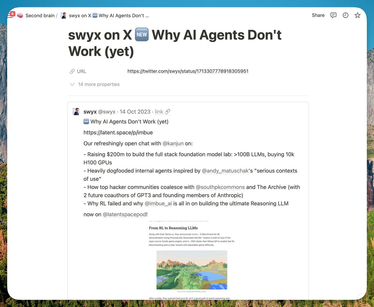 Save To Notion Extension tweet media