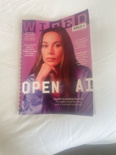 I find it pleasing that Wired Mag  is still in print. I don’t read it as often as I should – but can totally recommend the latest issue not least for the extended editorial on OpenAI – if, like me, you are still at the stage of seeking to understand then it is well worth a read.