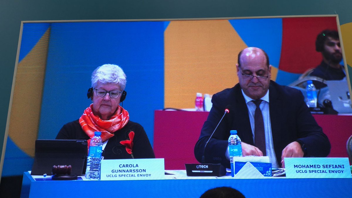 FAMSI_Solidario's tweet photo. #UCLGMeets 👋Durante la celebración del Consejo Mundial de CGLU, @SEFIANIMohamed1, Miembro de la comisión @UclgLed, que preside FAMSI, y Alcalde de Chefchaouen, intervino para informar acerca de los avances hacia el VI Foro #WorldLedForum que se celebrará en #Sevilla próximamente https://t.co/yuPlF5aiip