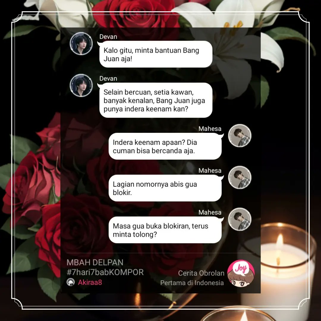 akiraa798's tweet photo. ༻𓊈𒆜 #7hari7babKOMPOR 𒆜𓊉༺ @joylada

Antara gengsi dan butuh bantuan temen, setelah berantem. Mana yang bakal Mahesa pilih?

https://t.co/ZEcYgj9zeK

#misteri #joyladareview #creepy #joyladaindonesia  #cerbung #manhwa #horor https://t.co/1OunWH2WPc