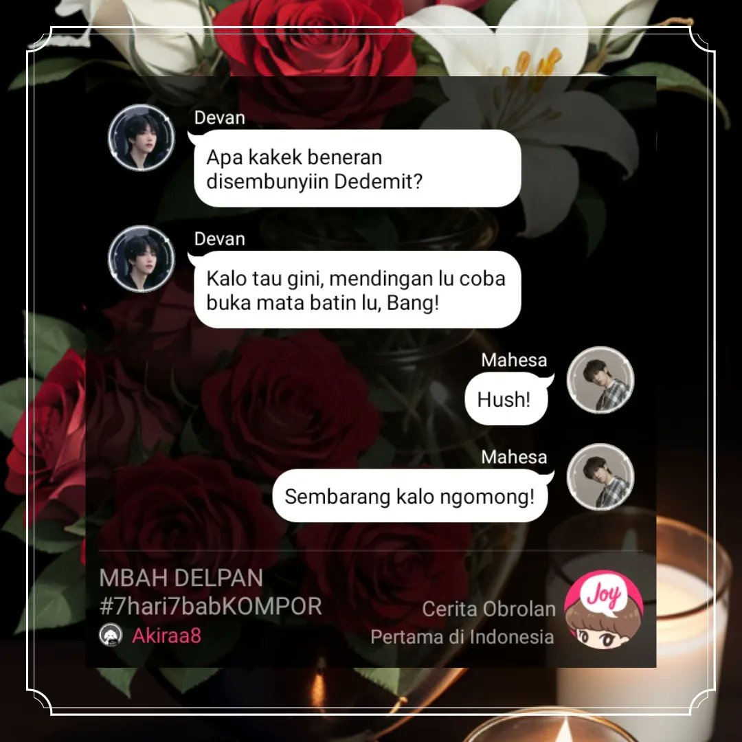 akiraa798's tweet photo. ༻𓊈𒆜 #7hari7babKOMPOR 𒆜𓊉༺ @joylada

Antara gengsi dan butuh bantuan temen, setelah berantem. Mana yang bakal Mahesa pilih?

https://t.co/ZEcYgj9zeK

#misteri #joyladareview #creepy #joyladaindonesia  #cerbung #manhwa #horor https://t.co/1OunWH2WPc