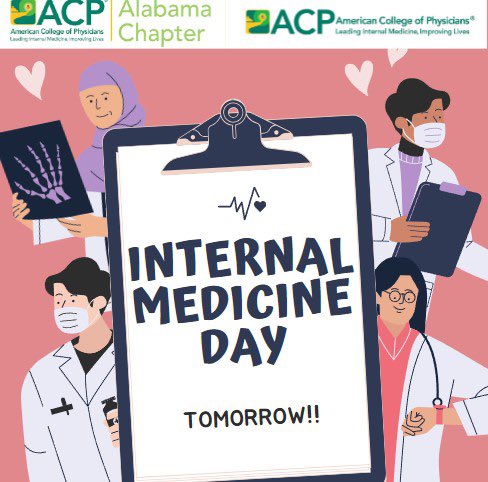 #tomorrow #internalmedicineday #acp #acpproud #Alabama #countdown @ACPIMPhysicians  #IMProud #IMPhysician