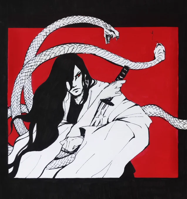 I don't have a fresh pic so I'm gonna go with old ones hb #orochimaru 