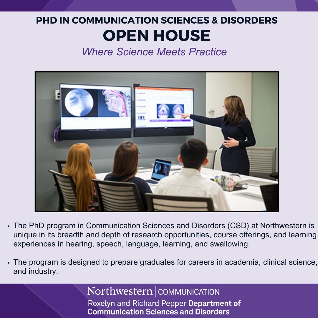 Northwestern U Communication Sciences & Disorders tweet media