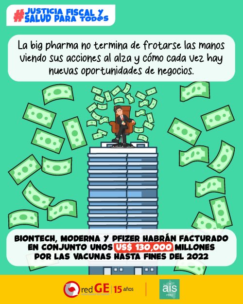 RedGEPeru's tweet photo. #JusticiaFiscalySaludParaTodxs 🏥
Todos merecemos un sistema de atención médica que esté a la altura en la prevención, tratamiento y recuperación, y que esté listo para enfrentar cualquier pandemia o emergencia de manera eficaz.

#InvestigaciónyDesarrollo #SaludGlobal https://t.co/P1xbo6wapG
