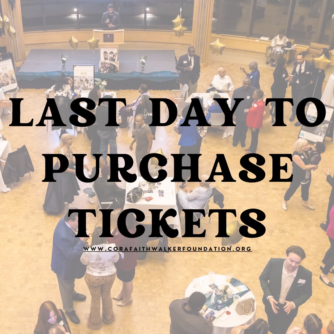 corasfoundation's tweet photo. LAST DAY!!! Click the link below to purchase tickets, it will be a great time🤍
https://t.co/36Gz8Yg5lR https://t.co/RoUyU8ozoE