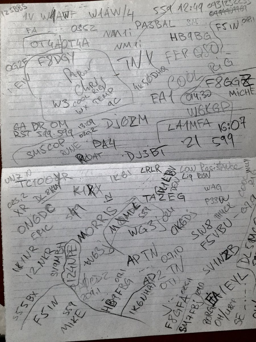 Analog notes 
#qso #hamradio #UR4CTA #cw
