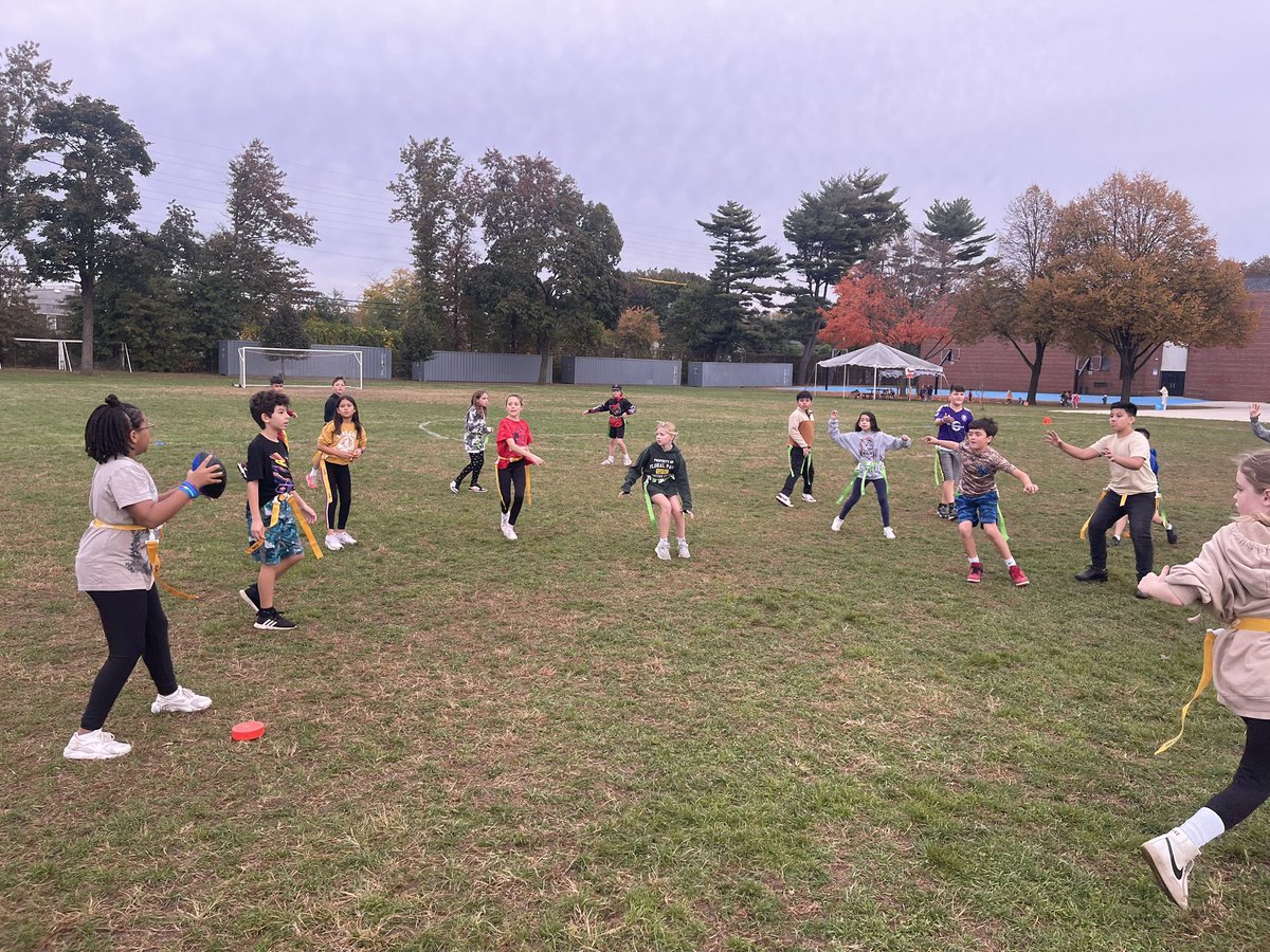 PE classes are taking advantage of this wonderful weather!