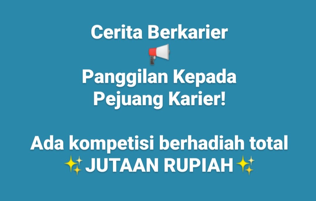 🚨ADA HADIAH TOTAL JUTAAN RUPIAH🚨

Panggilan buat semua Pejuang Karier! 🚀
Kuncie lagi mau bagi-bagi hadiah nih, terutama buat Teman Kuncie yang udah jadi pejuang karier andal! 💼
