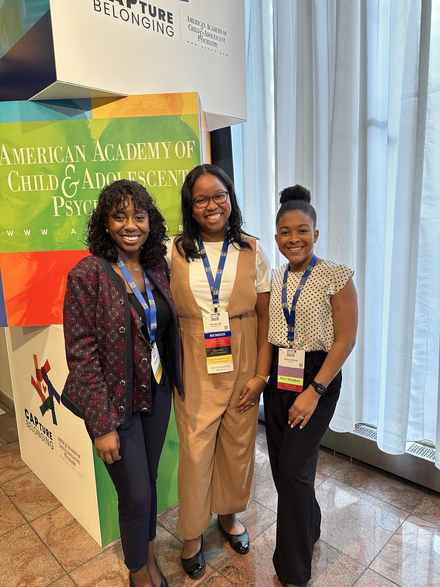 Abiba &amp; Trish have been beacons of light as I navigate the application/interview cycle &amp; <a href="/AACAP/">American Academy of Child & Adolescent Psychiatry</a> #AACAP2023 gave me the opportunity to actually meet them in real life! Beyond grateful for them &amp; can’t wait to pay it forward 🤗 #psychtwitter #MedTwitter <a href="/AbibaSalahouMed/">Abiba Salahou, MD</a> <a href="/trish_ike/">Trish Ike-Omotowa, MD</a>