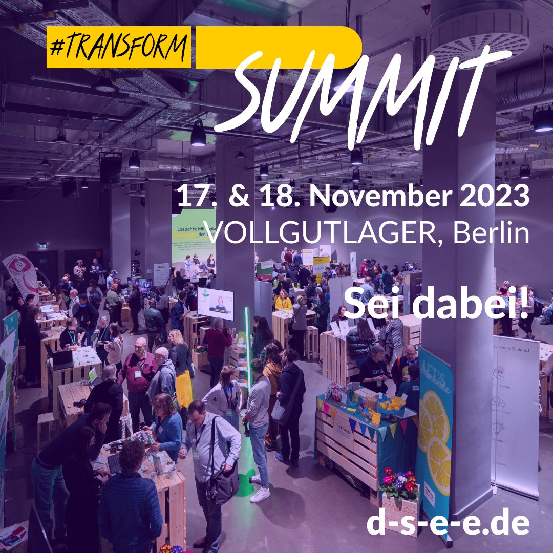 staranov's tweet photo. 🌟 Seid dabei beim #transform_d Summit! 🌟
Inspiration & Co-Creation garantiert. Ob Keynotes, Panels oder Transformation-Surgerys - beim transform_d Summit steht die engagierte Zivilgesellschaft im Mittelpunkt. https://t.co/fnht6NZPbd
@D_S_E_E https://t.co/ublSX7BPHe