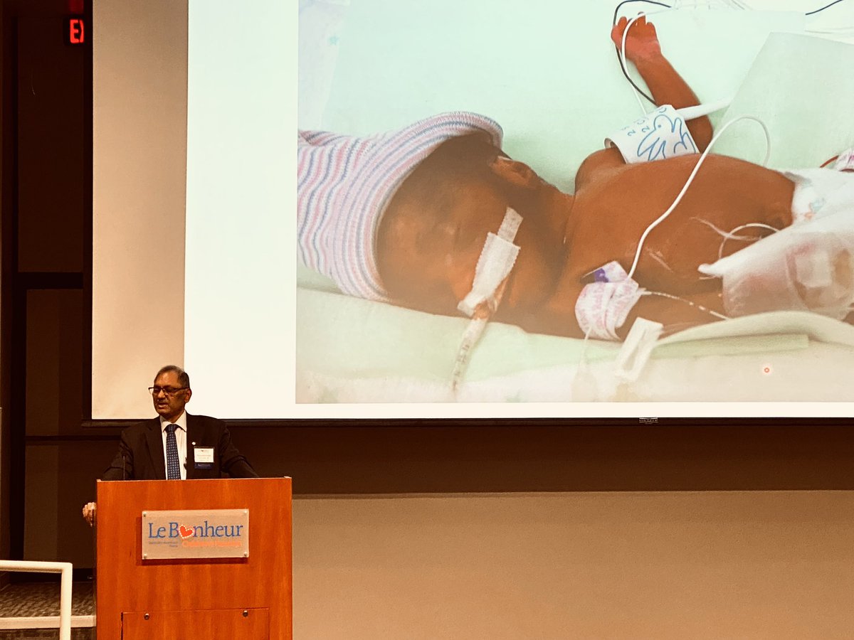 Dr. Dhanireddy opens the Mid-South Seminar on the Care of the Complex Newborn Conference calling us to focus on nutrition every day. #NICU #ComplexNewborn23