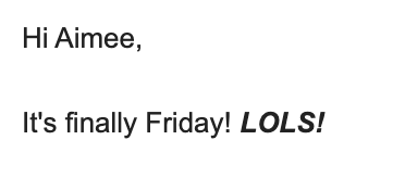 It's finally Friday.