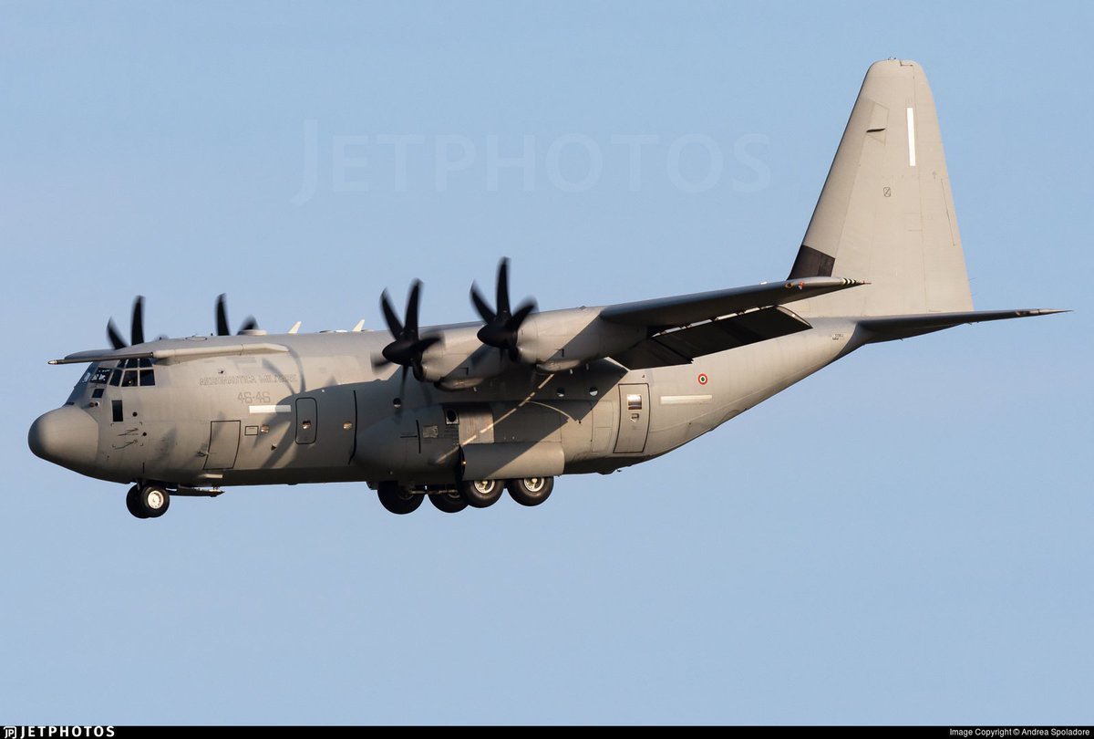 LebanonJets's tweet photo. Military: #MM62181 Aeronautica Militare (Italian Air Force) #C130J hex #33FFEF is coming from (leaning tower of) #Pisa to #Beirut https://t.co/KDNFFy95Ao