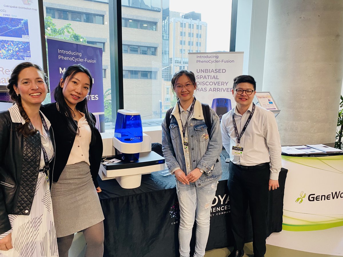 AkoyaBio's tweet photo. We had a fantastic time sponsoring #OZSingleCell23 alongside our partner, @GeneworksAus—special thanks to @Ersgupta of @PerkinsComms @CurtinUni for delivering a captivating presentation on "Spatial Precision #Oncology: #Immunotherapy Response associated Niche in Hepatocellular Carcinoma.​"

@ozsinglecells @asharmaiisc @SharmaaLab