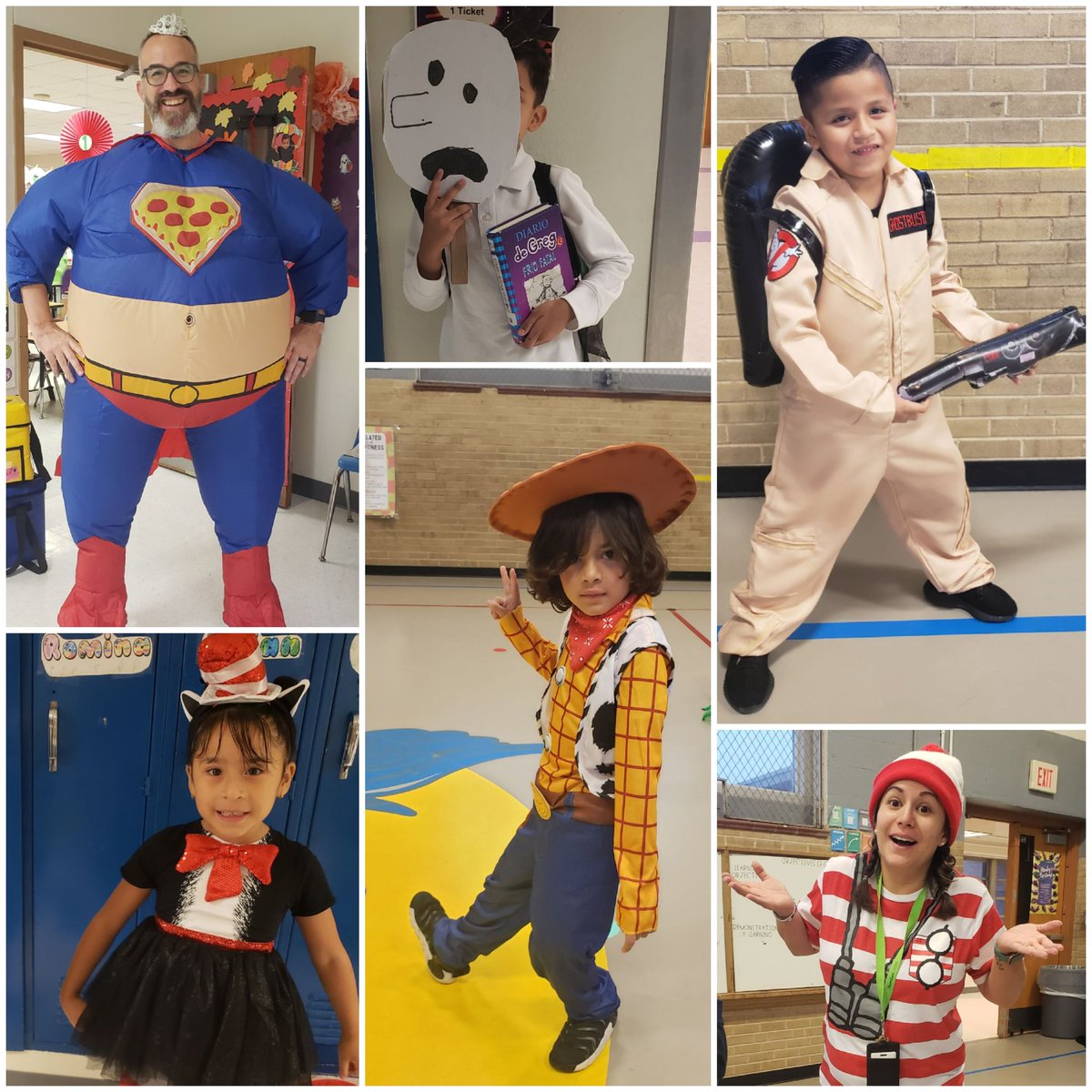 Three cheers for these friends who promise to keep drugs out of their stories! We dressed up as our favorite book characters for #RedRibbonWeek @CounselingDISD @TemesghenAsmer3