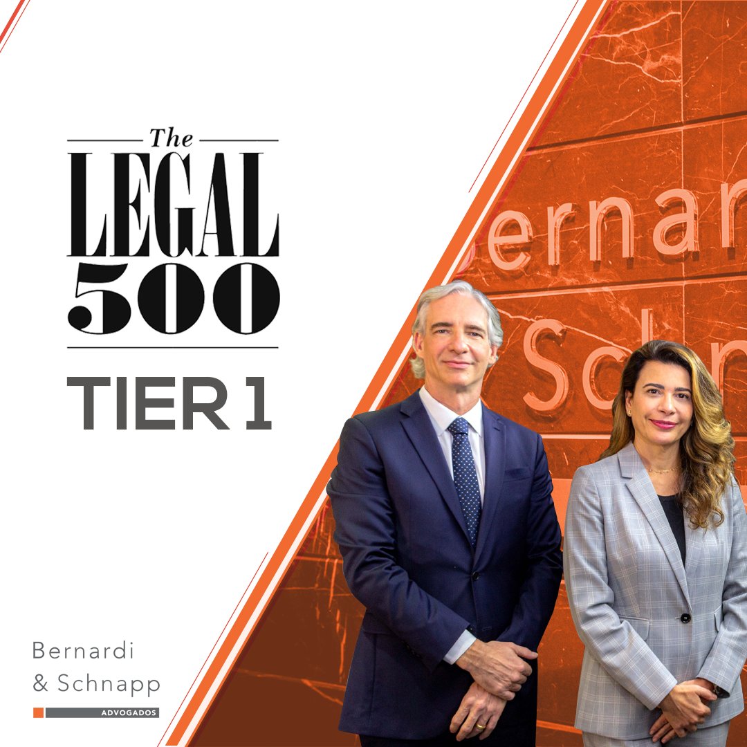 bernardischnapp's tweet photo. Bernardi &amp; Schnapp Advogados foi eleito novamente no TIER 1 em relatório publicado pelo Legal 500. Leia:https://t.co/srV0fKOHCo https://t.co/RuTRyJcyqv
