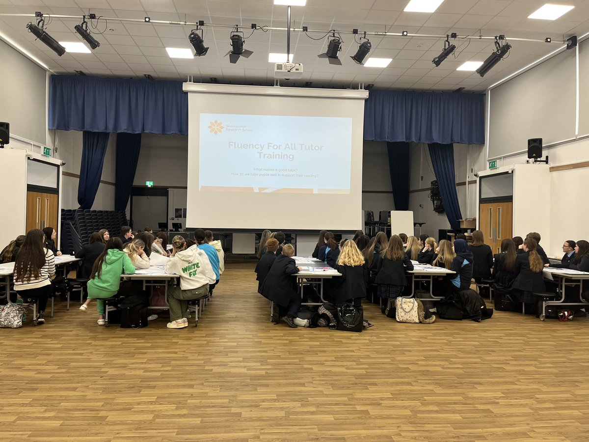 ShottonResearch's tweet photo. Fantastic day meeting and training pupils from @HermitageAcad to be our next cohort of peer tutors. A generation of pupils helping the next generation with their reading fluency 😊 https://t.co/mipRRGt9F5