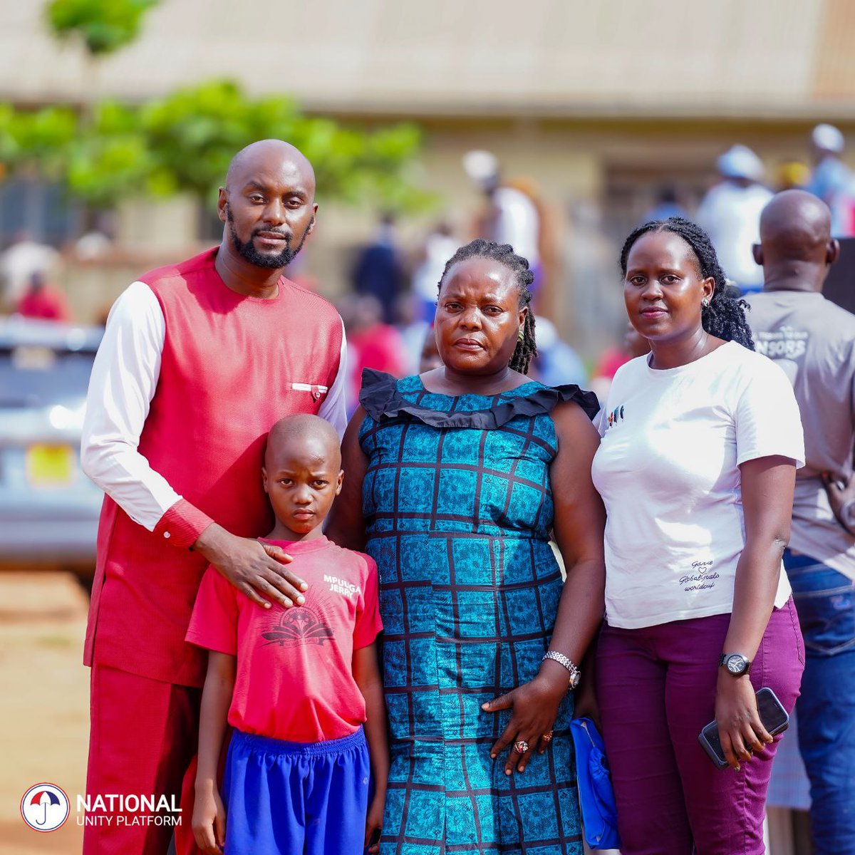 DavidLRubongoya's tweet photo. Mpuuga Jeremiah is now 7 years old. He is a son to Olivia Lutaaya, our comrade who remains detained at Luzira Prison for over three years- simply because of her political views. Today Olivia Lutaaya should have been one of the parents attending her son's Parents' day event at his school. But she is in prison. So we joined Olivia's auntie and other parents to be with Jeremiah on this day when he moves from Top Class to Primary One. Even though it was a day of celebration between parents and their children, you could not miss the pain in Jeremiah's teary eyes. Her auntie, told us that in the morning as they prepared to come, he told her 'Kale singa maama abadewo!' 

#FreeAllPoliticalPrisonersUganda 
#BringBackOurPeople