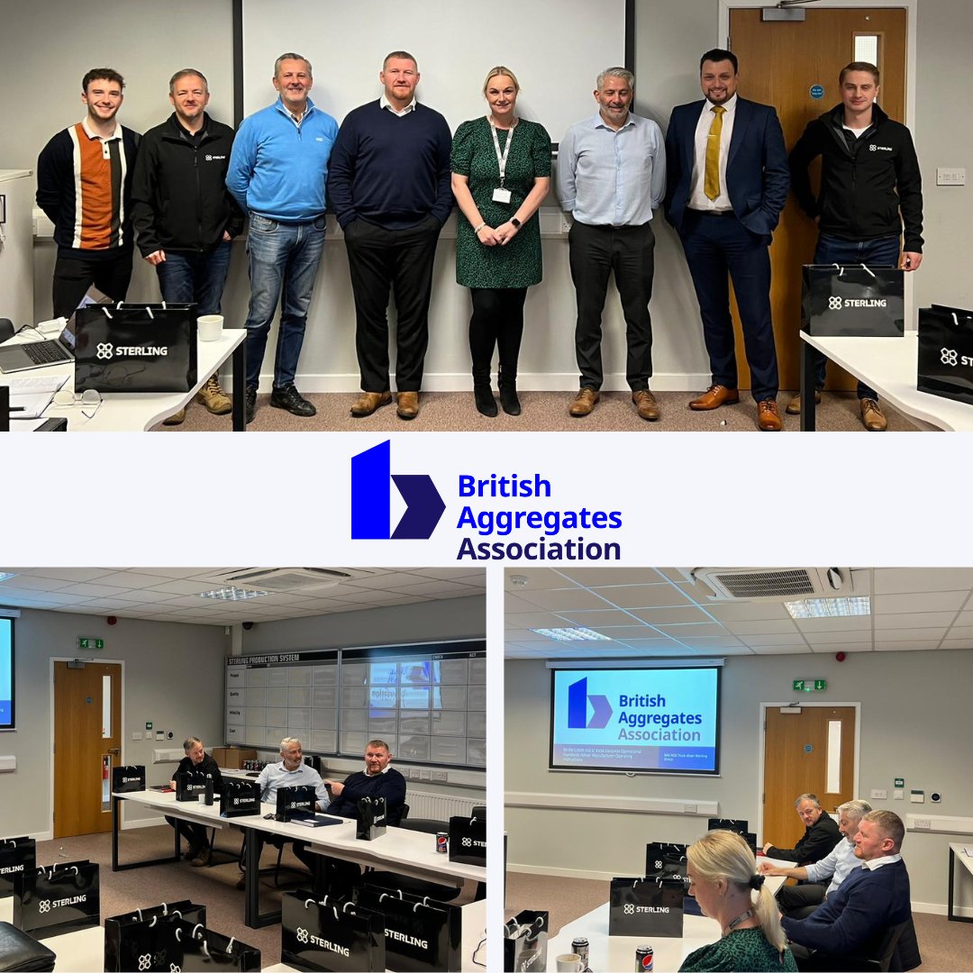 BAA_hux's tweet photo. The third BAA NOS group meeting was recently held at Sterling Mixers facility. 
If you're interested in becoming part of our transport working groups and contributing to industry development, please contact mcowan@british-aggregates.com for more information.

#BAA #NOSGroup https://t.co/W9YkI01CEf