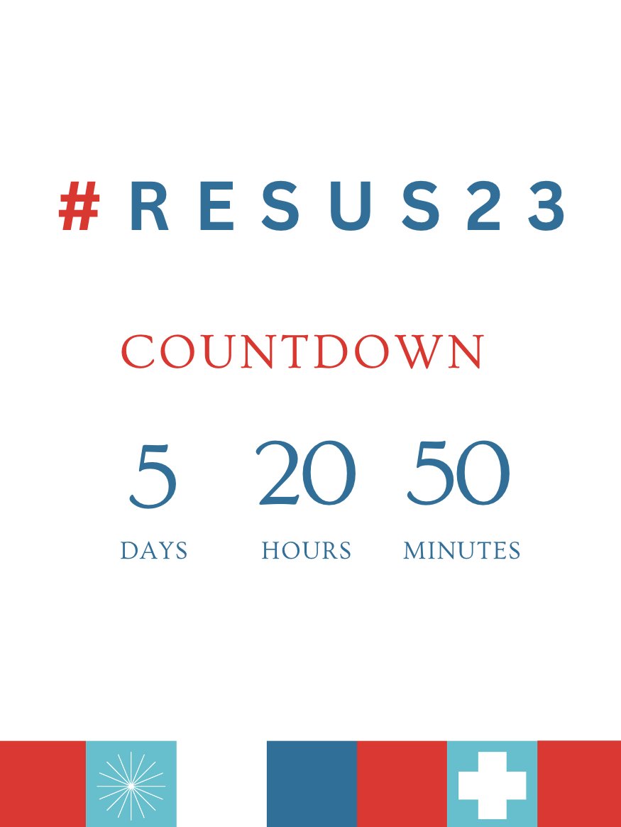 #RESUS23
🗓️ 2-4 November, Barcelona
▶️resuscitation.eu
#ERC #resuscitation #CPR #savelives #resustwitter