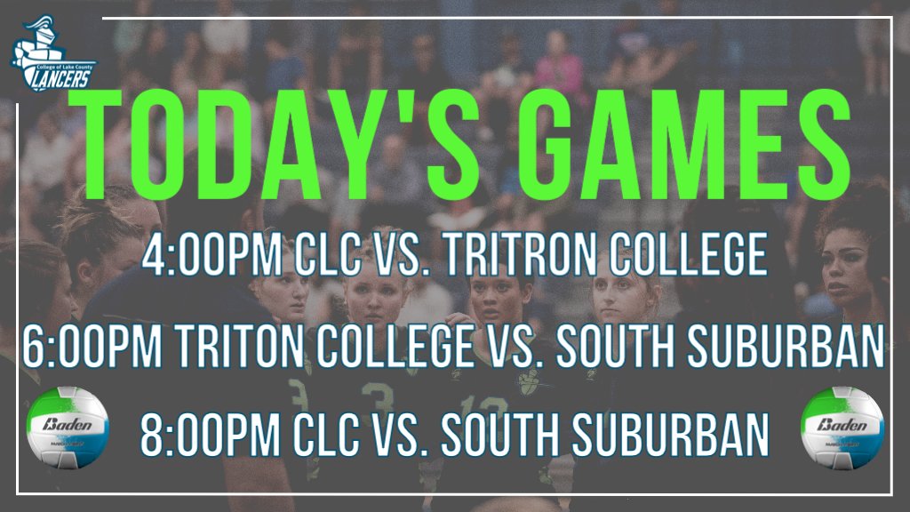 CLCLancers's tweet photo. Big Weekend of Lancer Volleyball! Today our Lancers host @TritonTrojans1 and @South_Suburban for a Triangular Match...Followed by a 4 team tournament on Saturday. https://t.co/7s93EtiZrE