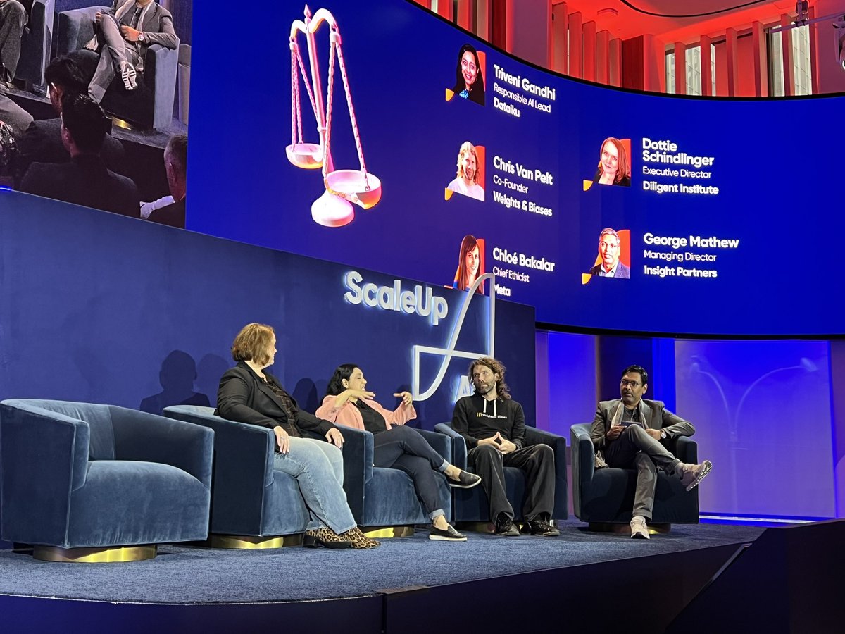 TenduYogurtcu's tweet image. #scaleupai Designing &amp;amp; scaling #responsibleAI @GovTechGeek of Diligent Institute: “Only 31% of the Board members of S&amp;amp;P 500 companies are technically savvy, they see #GenAI as the biggest opportunity and a challenge” - must train on #ArtificialInteligence, #ethics @scaleupevent