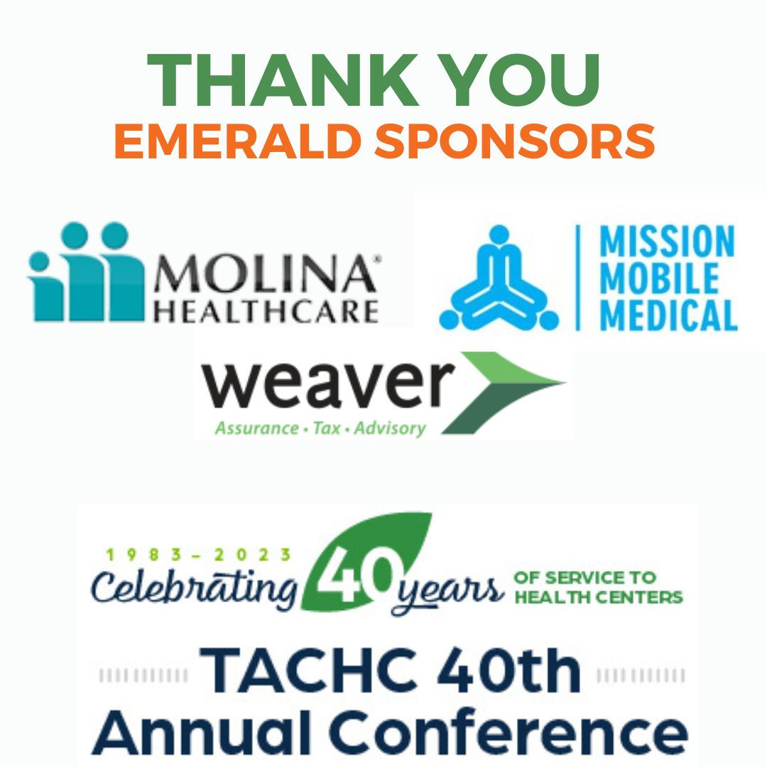 TexasCHCs's tweet image. Exciting news! We&apos;re gearing up for the TACHC 40th Annual Conference starting this Sunday. We owe a huge thanks to our incredible sponsors for making this event possible. Your support means the world to us! 🌟🙌 #TACHC23 #EquityAccessQuality #ConferenceCountdown